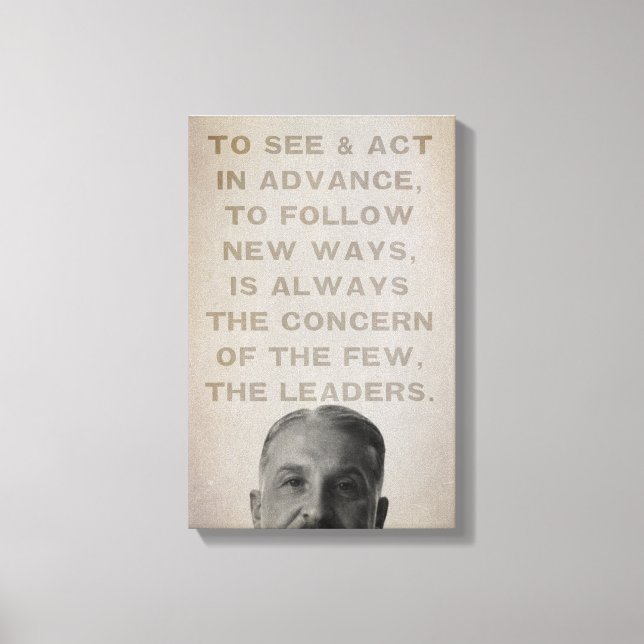 Ludwig von Mises Leaders Stretched Canvas Print (Front)