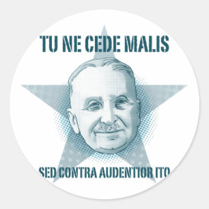 Ludwig von Mises  - Tu Ne Cede Malis Sticker