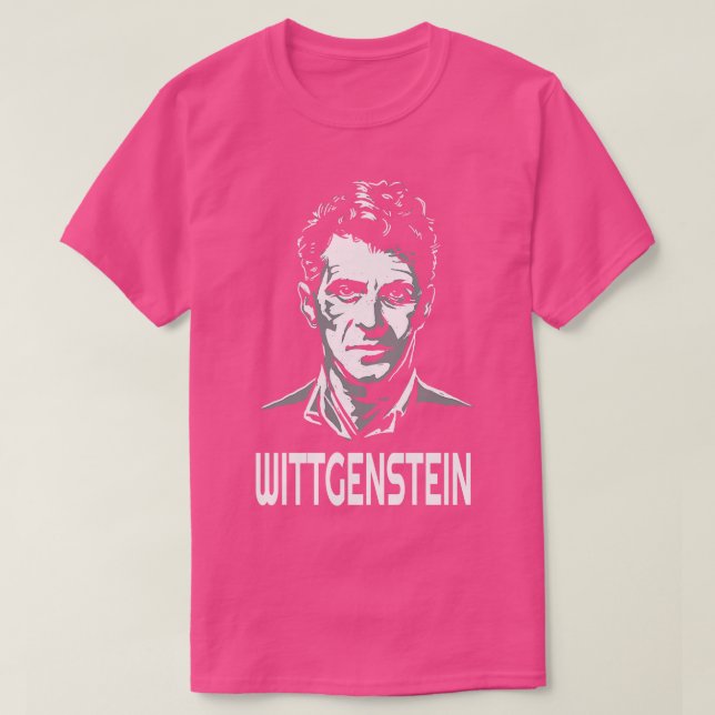 Ludwig Wittgenstein Austrian Philosopher T-Shirt (Design Front)