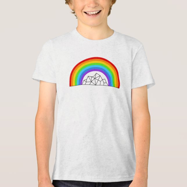 LUE Outdoors Pride Mountains Tri-Blend Shirt (Front)