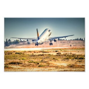 Lufthansa takeoff photo print