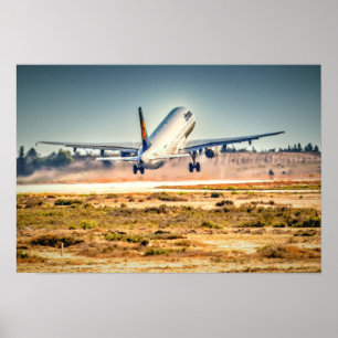 Lufthansa takeoff poster