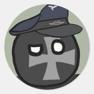 LuftwaffeBall - polandball Classic Round Sticker