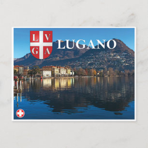 Lugano - Switzerland Holiday Postcard