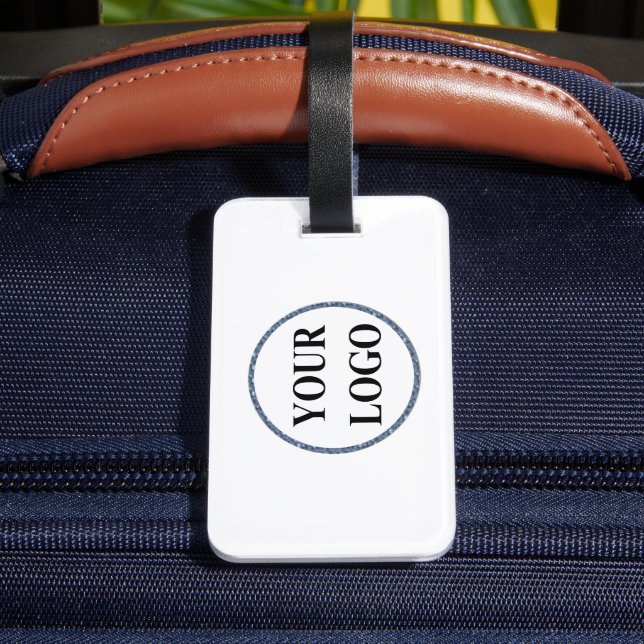 Luggage Bag Tag ADD YOUR LOGO Masculine Simple (Back Insitu 4)