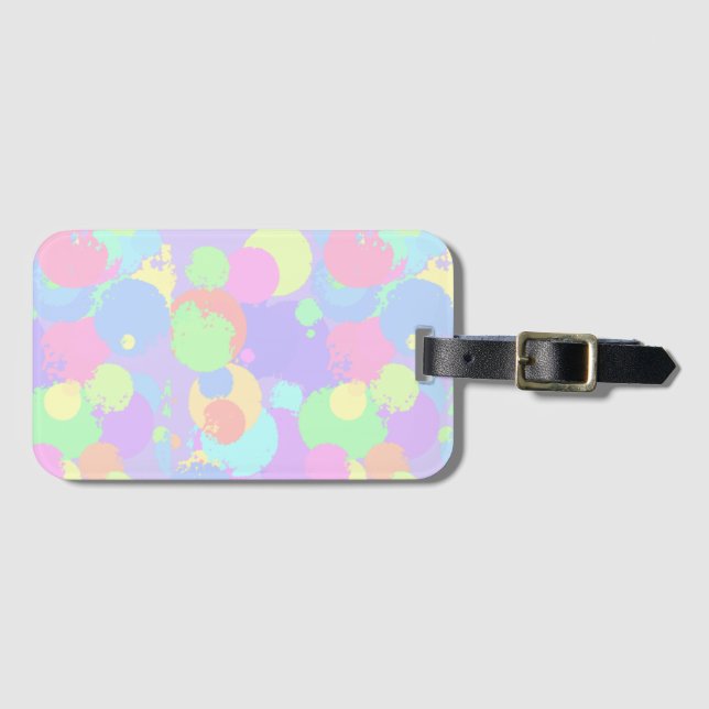 Luggage label pastel colors (Front Horizontal)