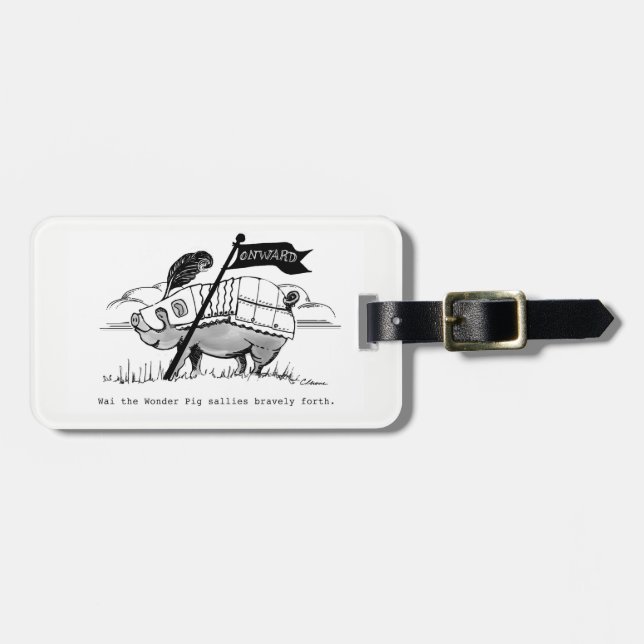 Luggage Label with Wai. (Front Horizontal)