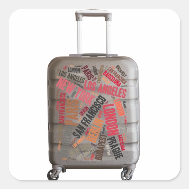 Luggage Square Sticker (Front)