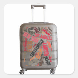 Luggage Square Sticker