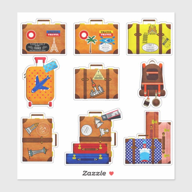 Luggage Sticker Set (Sheet)