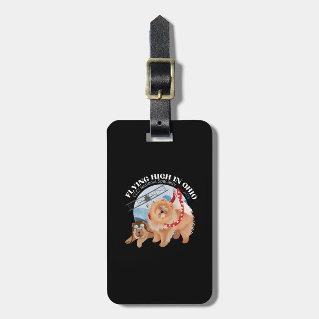 LUGGAGE TAG - BLACK LUGGAGE TAG WITH 2025 LOGO (Front Vertical)