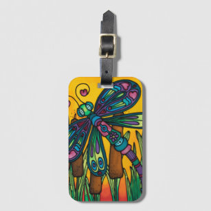 Luggage Tag / Business Card Slot: Dragonfly Series