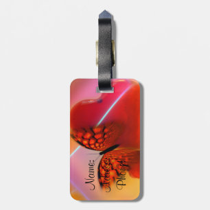 Luggage Tag/Butterfly and Heart Tag