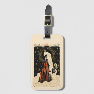 Luggage Tag Capricorn Celestial Zodiac Art