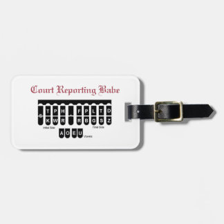 Luggage Tag - Court Reporting Babe Luggage Tag