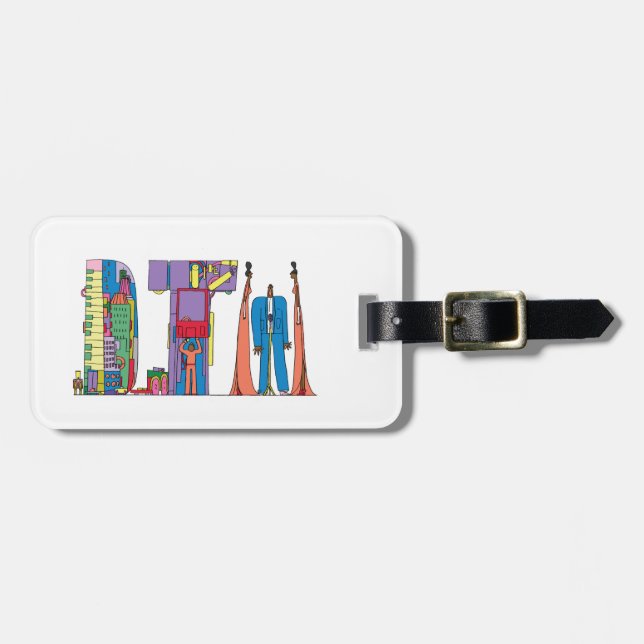 Luggage Tag | DETROIT, MI (DTW) (Front Horizontal)