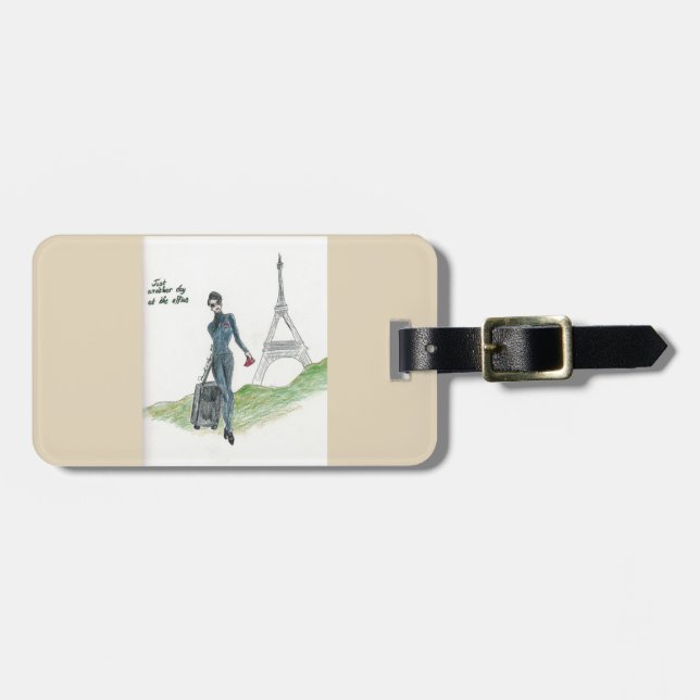 luggage tag. Flight attendant themed Luggage Tag (Front Horizontal)