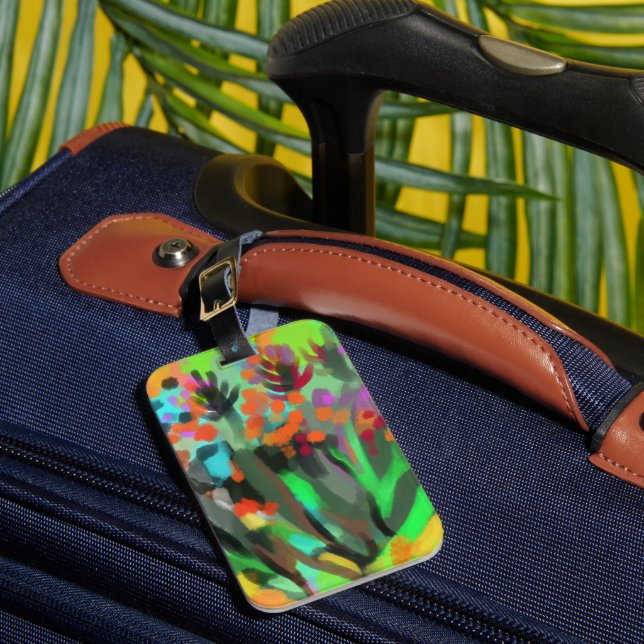 Luggage Tag flower bouquet (Front Insitu 1)