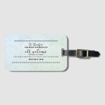 Luggage tag for missionary religious
