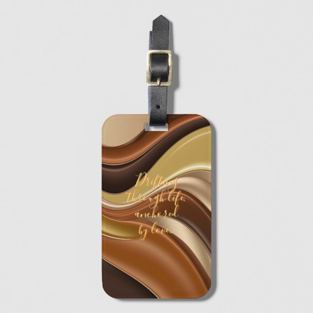 Luggage tag in stylish graphic (Front Vertical)
