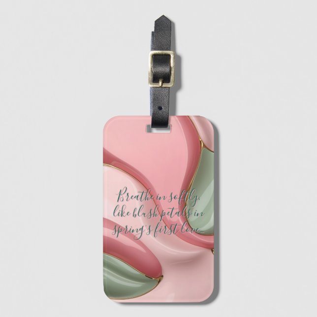 Luggage tag in stylish graphic (Front Vertical)