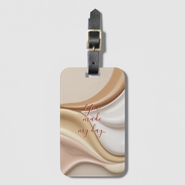 Luggage tag in stylish graphic (Front Vertical)