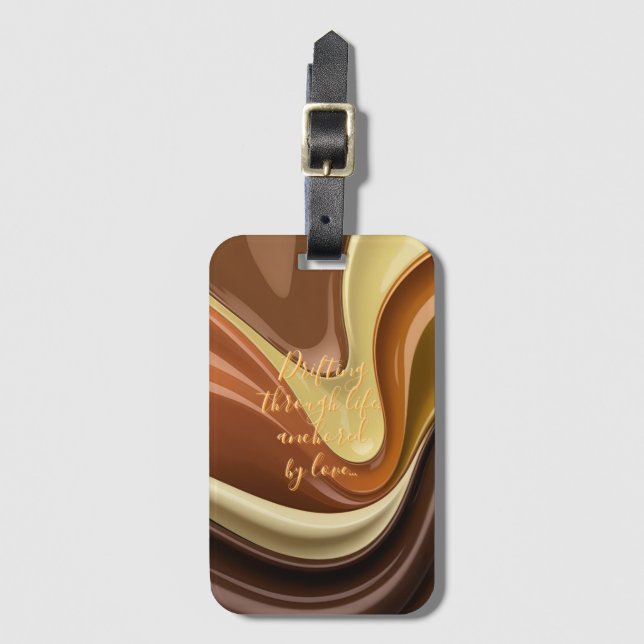 Luggage tag in stylish graphic (Front Vertical)