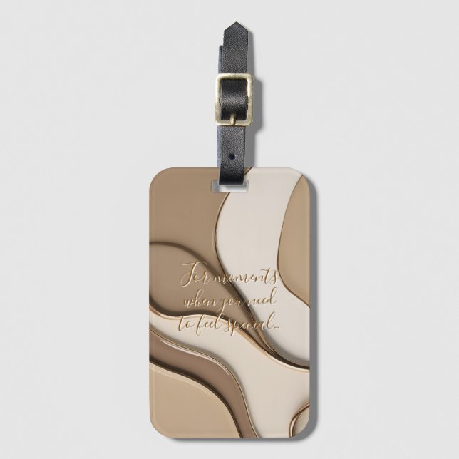 Luggage tag in stylish graphic (Front Vertical)