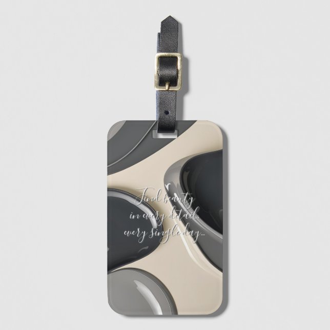Luggage tag in stylish graphic (Front Vertical)