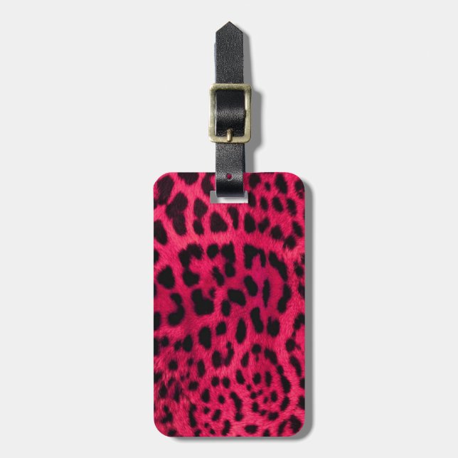 Luggage Tag/Leopard Print Tag (Front Vertical)