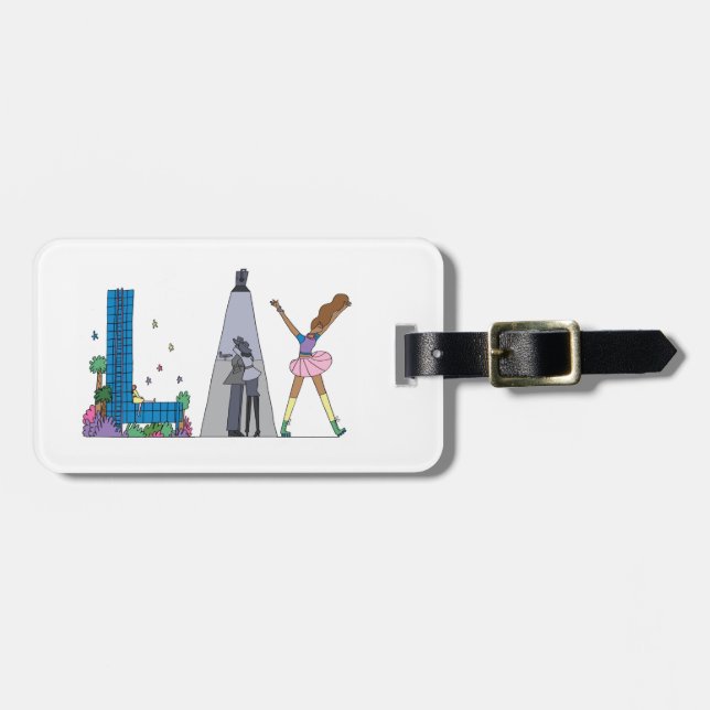 Luggage Tag | LOS ANGELES, CA (LAX) (Front Horizontal)