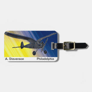 Luggage tag - model aeroplane