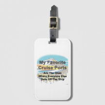 LUGGAGE TAG - My Favourite Cruise Ports