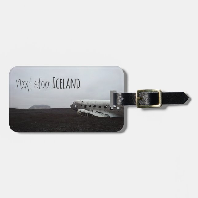 Luggage tag: Next stop Iceland Luggage Tag (Front Horizontal)