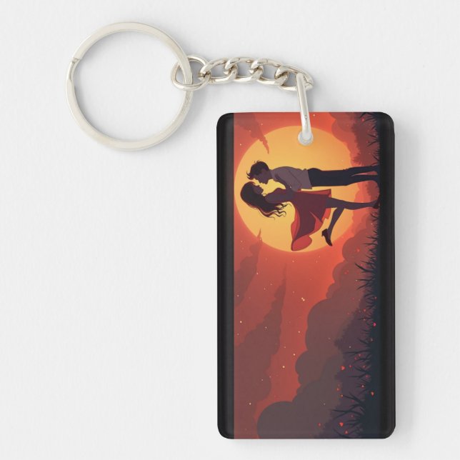 Luggage Tag red Key Ring (Front)