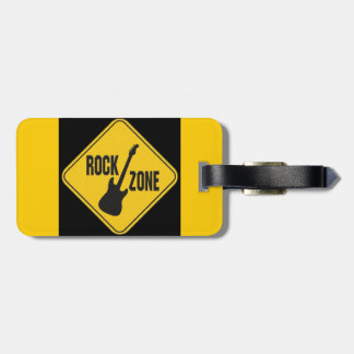 luggage tag, rock zone, guitar, rock and roll luggage tag
