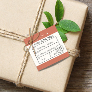 Luggage Tag Save The Date