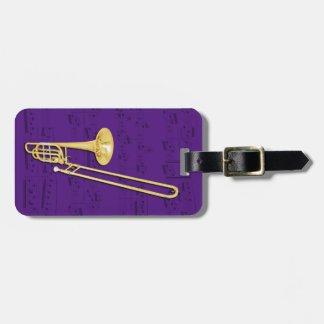 Luggage Tag - Trombone (bass) - Choose colour