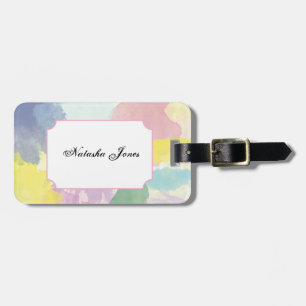 Luggage Tag w/ leather strap