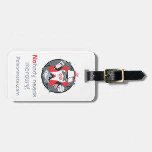 Luggage Tag w/ leather strap