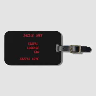 luggage tag with business card slot