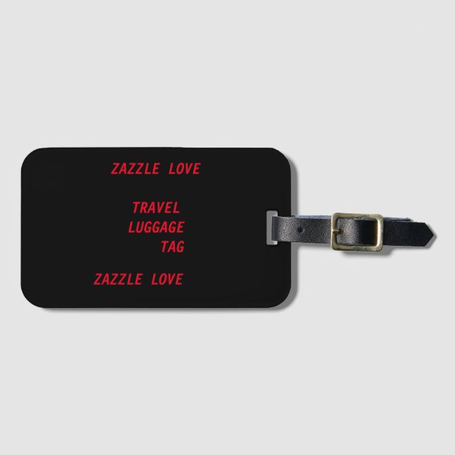 luggage tag with business card slot (Front Horizontal)