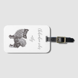 Luggage Tag with chihuahua