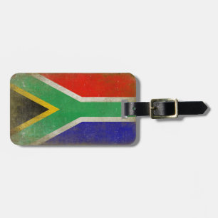 Luggage Tag with Cool South Africa Flag
