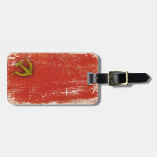 Luggage Tag with Dirty Flag from Soviet Union