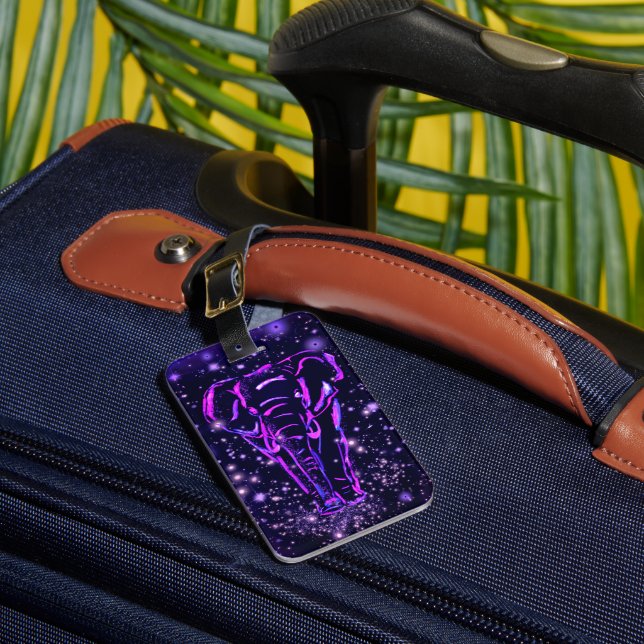 Luggage Tag with Elephant (Front Insitu 1)
