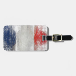 Luggage Tag with Extra Dirty Flag from France
