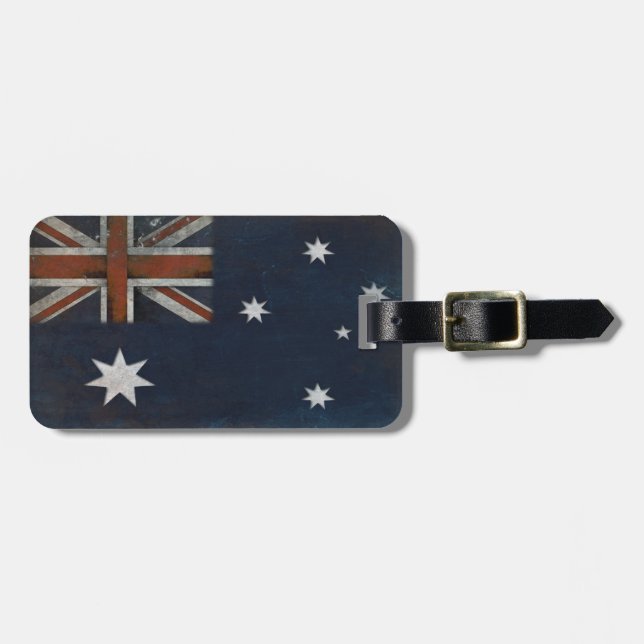 Luggage Tag with Flag from Australia (Front Horizontal)