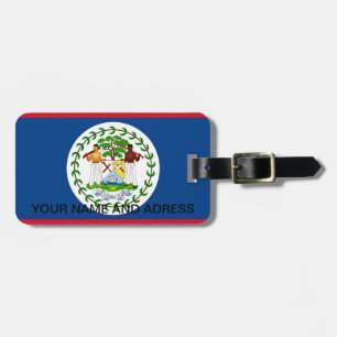 Luggage Tag with Flag of Belise