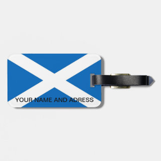 Luggage Tag with Flag of Scotland